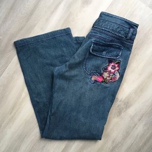 Embroidered Jeans Size Medium